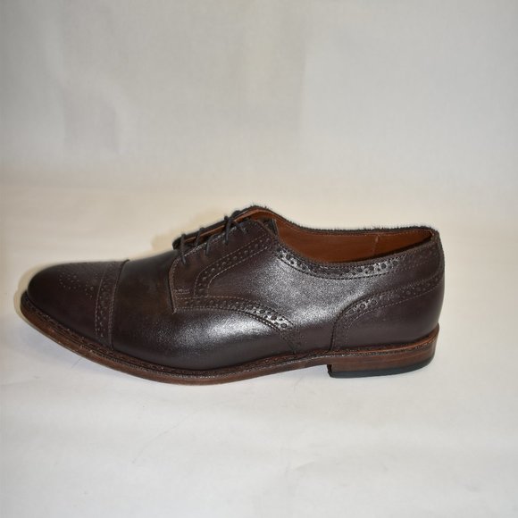 Allen Edmonds Sanford Cap Toe Derby Oxford Brown Leather Size 10.5 D main image 5